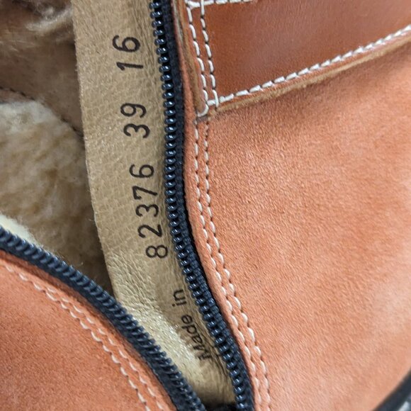 Josef Siebel Faux  Fur Lined Leather Boots Size 8 - Picture 8 of 12